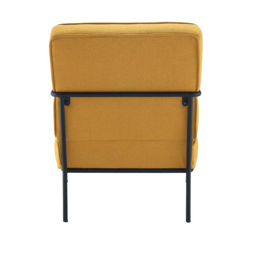 Jemini Atlas Reception Wire Frame Armchair 620x880x830mm Mustard KF70019 - VOW - KF70019 - McArdle Computer and Office Supplies