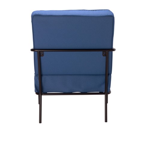 Jemini Atlas Reception Wire Frame Armchair 620x880x830mm Navy KF70020 - VOW - KF70020 - McArdle Computer and Office Supplies