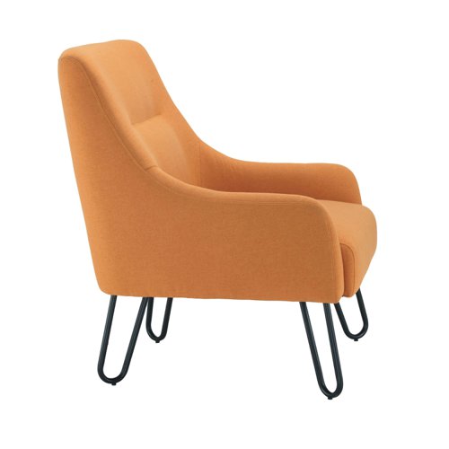 Jemini Daveen Reception Wire Frame Armchair 650x800x860mm Mustard KF70022 - VOW - KF70022 - McArdle Computer and Office Supplies