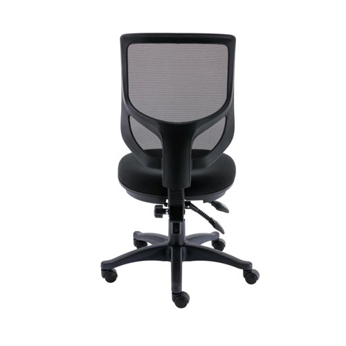 The Astin Nesta Mesh Back Operator Chair offers a perfect blend of modern design and ergonomic support. Cool and comfortable with the breathable mesh back, promoting airflow and reducing heat buildup during long work hours. Featuring a rounded back for lumbar and back support, 2 lever controls for seat height and tilt adjustments, ensuring personalised comfort. Recommended usage time of up to 8 hours.