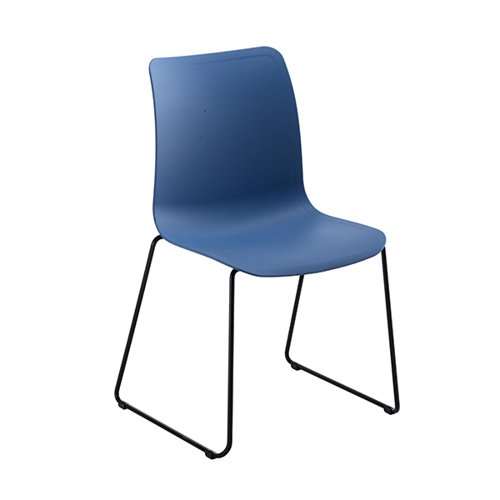 Astin Logi Skid Chair 530x530x860mm Blue KF70028