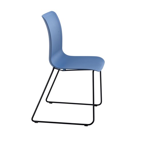 Jemini Flexi Skid Chair 530x530x860mm Blue KF70028 VOW