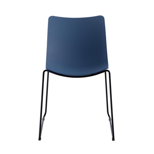 Jemini Flexi Skid Chair 530x530x860mm Blue KF70028 - KF70028
