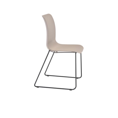 Astin Logi Skid Chair 530x530x860mm Grey KF70030 VOW
