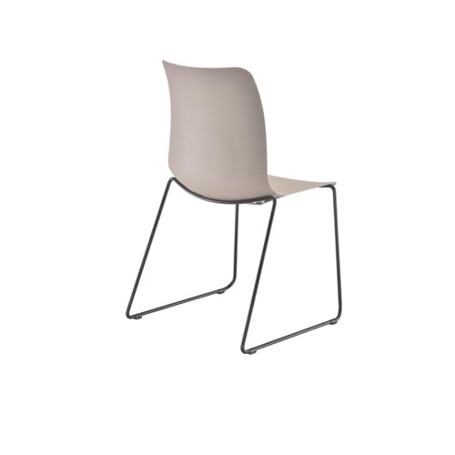 KF70030 Astin Logi Skid Chair 530x530x860mm Grey KF70030