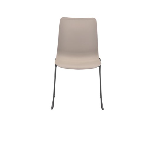 Astin Logi Skid Chair 530x530x860mm Grey KF70030 - KF70030