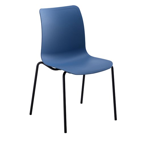 Astin Logi 4 Leg Chair 520x530x850mm Blue KF70032