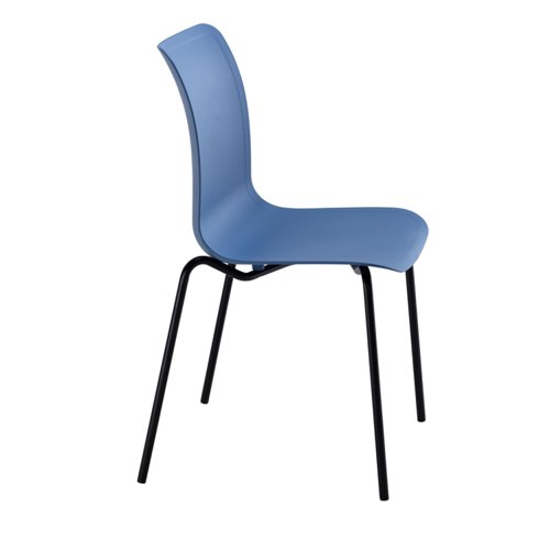 Jemini Flexi 4 Leg Chair 520x530x850mm Blue KF70032 Classroom Seats KF70032