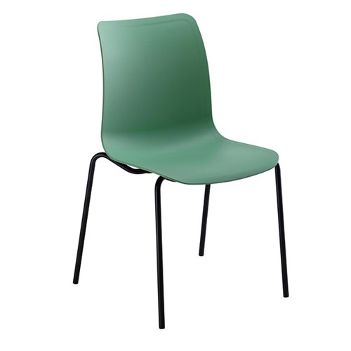 Astin Logi 4 Leg Chair 520x530x850mm Green KF70033