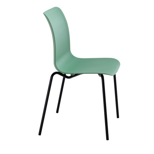 Jemini Flexi 4 Leg Chair 520x530x850mm Green KF70033 - VOW - KF70033 - McArdle Computer and Office Supplies