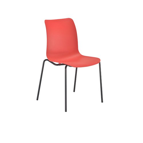 Astin Logi 4 Leg Chair 520x530x850mm Red KF70035