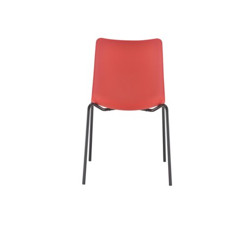 Jemini Flexi 4 Leg Chair 520x530x850mm Red KF70035 Classroom Seats KF70035