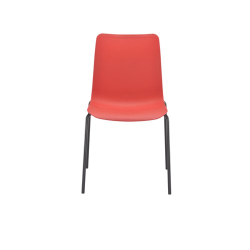 Jemini Flexi 4 Leg Chair 520x530x850mm Red KF70035 - VOW - KF70035 - McArdle Computer and Office Supplies