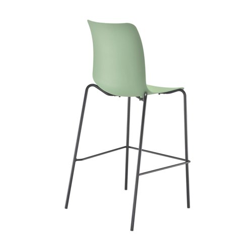 Jemini Flexi High Stool 570x575x1160mm Green KF70037 - VOW - KF70037 - McArdle Computer and Office Supplies