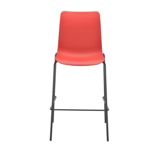Jemini Flexi High Stool 570x575x1160mm Red KF70039 - VOW - KF70039 - McArdle Computer and Office Supplies