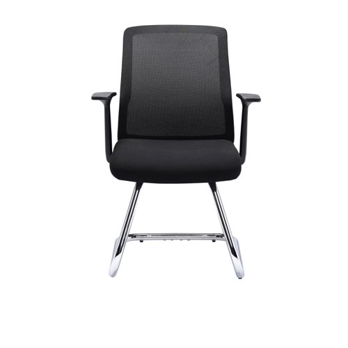Jemini Denali Visitor Chair 600x580x890mm Black KF70061 - VOW - KF70061 - McArdle Computer and Office Supplies