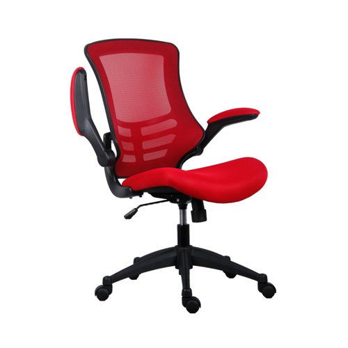 Jemini Jaya Operator Chair 680x670x970-1070mm Red KF70064 - VOW - KF70064 - McArdle Computer and Office Supplies
