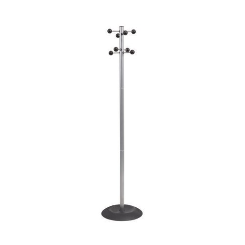 KF70078 | The Astin Alba Totem Coat Stand in metallic steel has has 8 double pegs for perfect support and ease of use. It has a weighted base for extra stability (5kg) + water retainer. The stand has a quick and easy to assembly system.