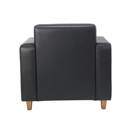 Jemini Iceberg PU Armchair Wooden Foot KF70107 - VOW - KF70107 - McArdle Computer and Office Supplies