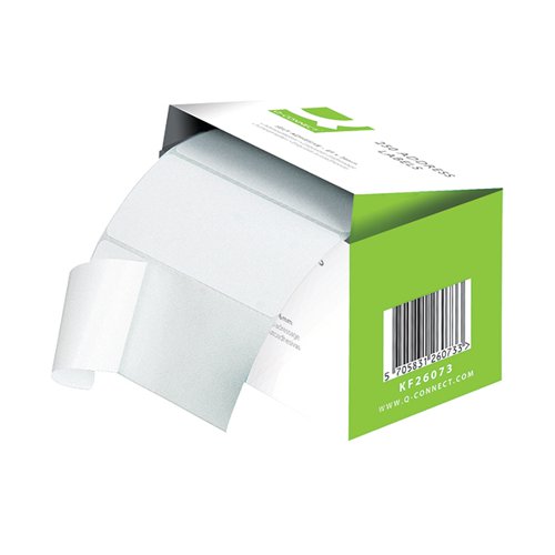 Q-Connect Address Label Roll Self Adhesive 76x50mm White (Pack of 1500) 9320029