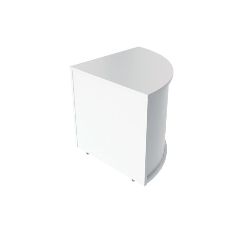 Jemini Reception Modular Corner Desk Unit 800x800x740mm White KF71552 - VOW - KF71552 - McArdle Computer and Office Supplies