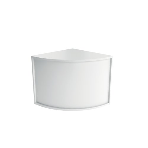 Jemini Reception Modular Corner Desk Unit 800x800x740mm White KF71552 KF71552