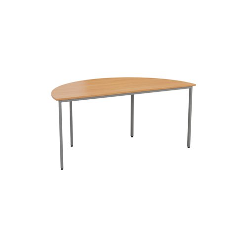 Jemini Semi Circular Multipurpose Table 1600x800x730mm Beech KF71589 VOW