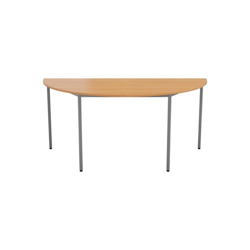 Jemini Semi Circular Multipurpose Table 1600x800x730mm Beech KF71589 - KF71589