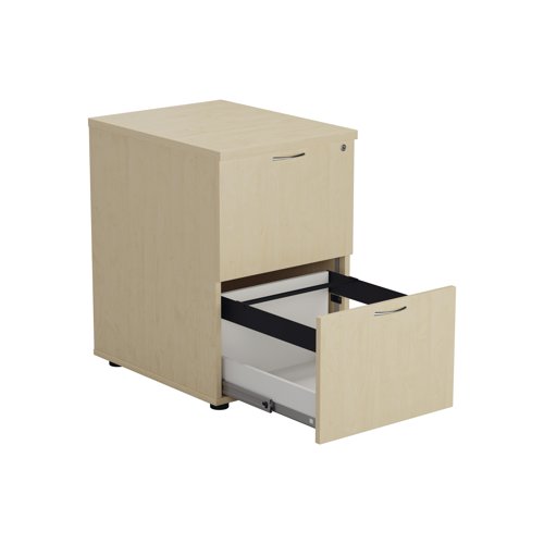 Jemini 2 Drawer Filing Cabinet 464x600x710mm Maple KF71957 KF71957