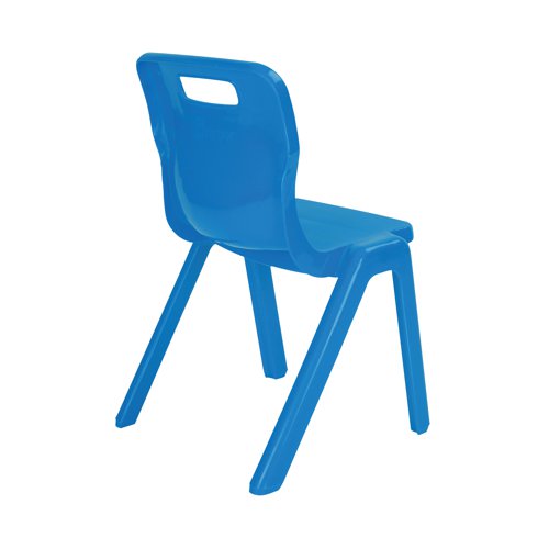 Titan One Piece Classroom Chair 363x343x563mm Blue (Pack of 10) KF838705 Classroom Seats KF838705