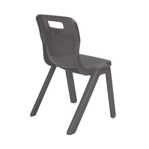 Titan One Piece Classroom Chair 363x343x563mm Charcoal KF72157