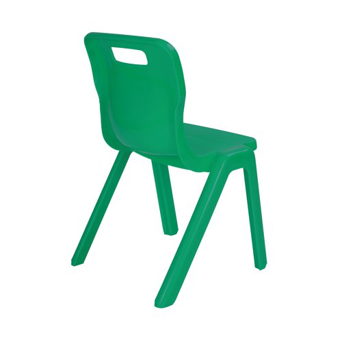 Titan One Piece Classroom Chair 435x384x600mm Green KF72161 - KF72161