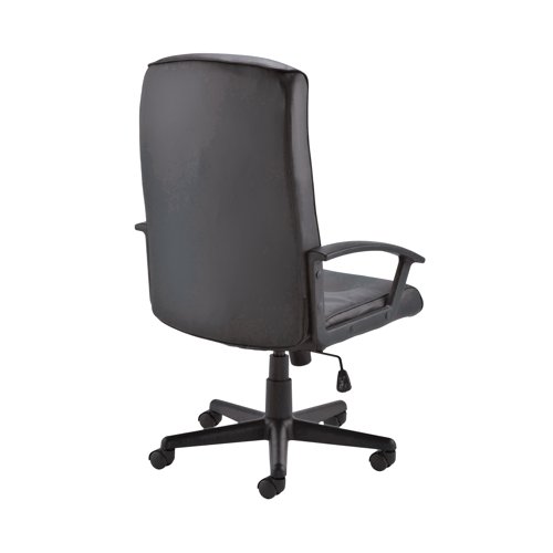 Jemini Hudson High Back Executive Chair 650x720x1050-1146mm Leather Look Black KF72232 VOW