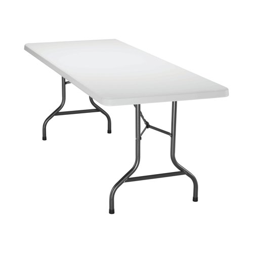 KF72330 Jemini Rectangular Folding Table 1830x760x740mm White KF72330