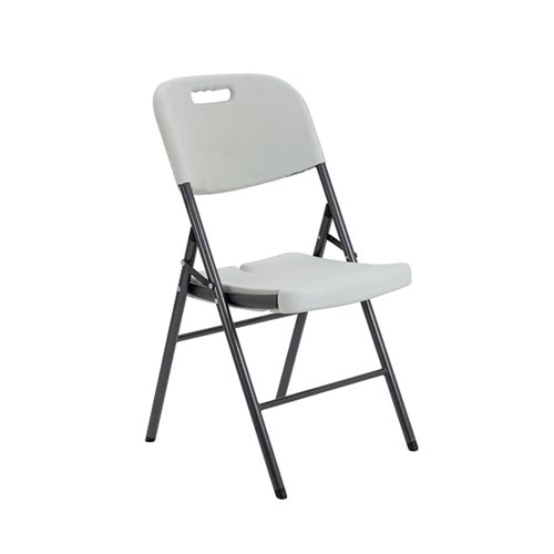 Jemini Lightweight Folding Chair 460x520x830mm White KF72332