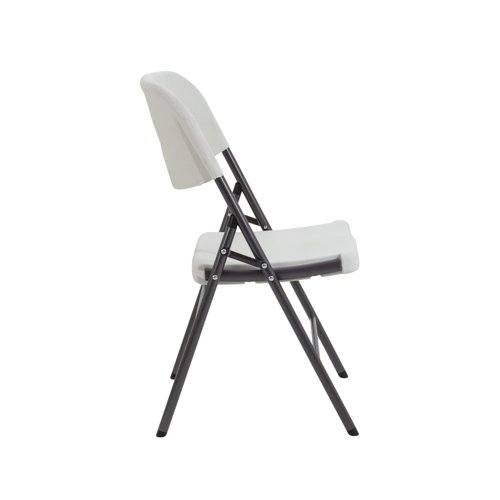 Jemini Lightweight Folding Chair 460x520x830mm White KF72332 Canteen Chairs KF72332