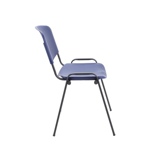 Jemini Multipurpose Stacking Chair Polypropylene 610x535x780mm Blue KF72368 - KF72368