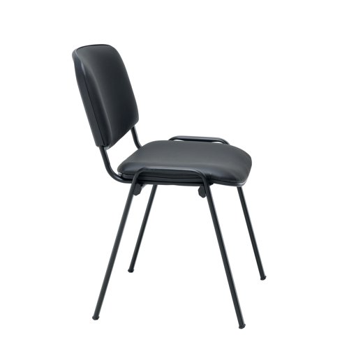 Jemini Ultra Multipurpose Stacking Chair Polyurethane Black KF72903 - VOW - KF72903 - McArdle Computer and Office Supplies