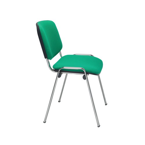 Jemini Ultra Multipurpose Stacking Chair Green/Chrome KF72905