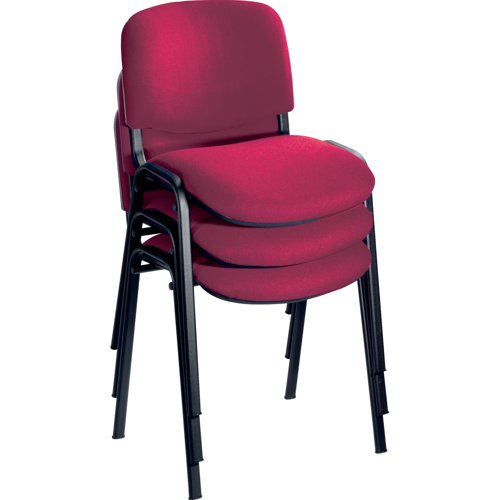 Jemini Ultra Multipurpose Stacking Chair Claret KF72979 - VOW - KF72979 - McArdle Computer and Office Supplies