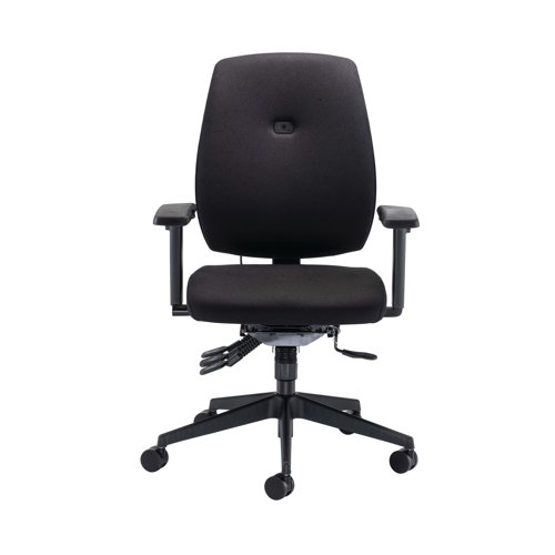 Cappela Agility High Back Posture Chair 400x800x600mm Black KF73885 - VOW - KF73885 - McArdle Computer and Office Supplies