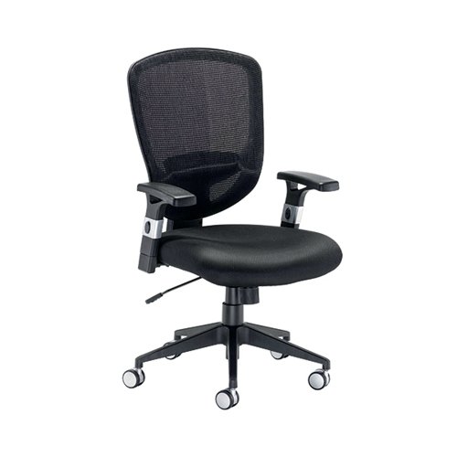 Arista Tern High Back Chair 635x555x1025-1100mm Black KF73906