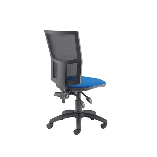 Jemini Medway High Back Operators Chair 640x640x1010-1175mm Mesh Back Blue KF74197