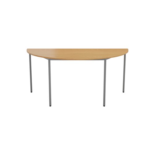 KF74400 Jemini Semi Circular Multipurpose Table 1600x800x730mm Nova Oak KF74400