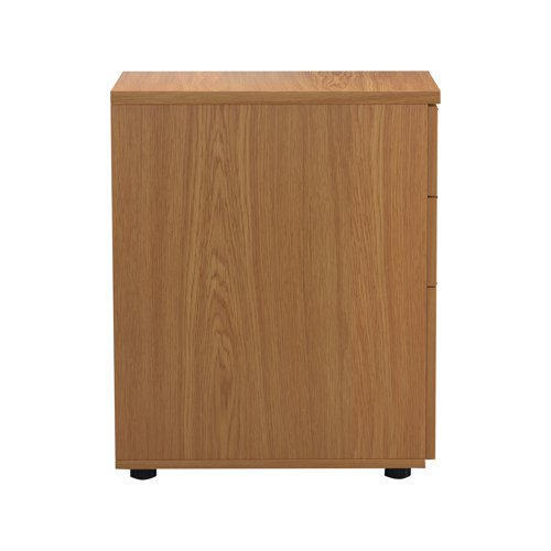 Jemini 3 Drawer Desk High Pedestal 404x600x730mm Nova Oak KF79858 VOW