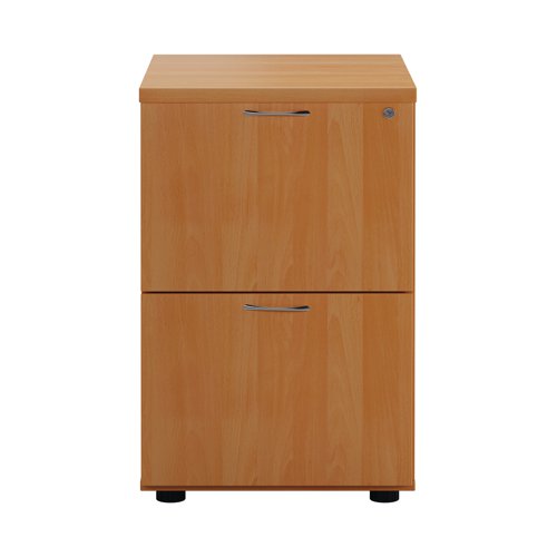 First 2 Drawer Filing Cabinet 464x600x710mm Beech KF74515 - KF74515