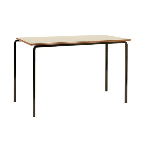 Jemini MDF Edged Class Table W1100 x D550 x H590mm Beech/Black Pack 4 KF74550