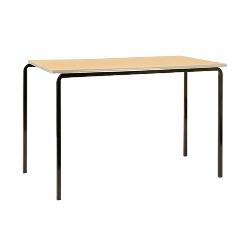 Jemini MDF Edged Classroom Table 1200x600x710mm Beech/Silver (Pack of 4) KF74559