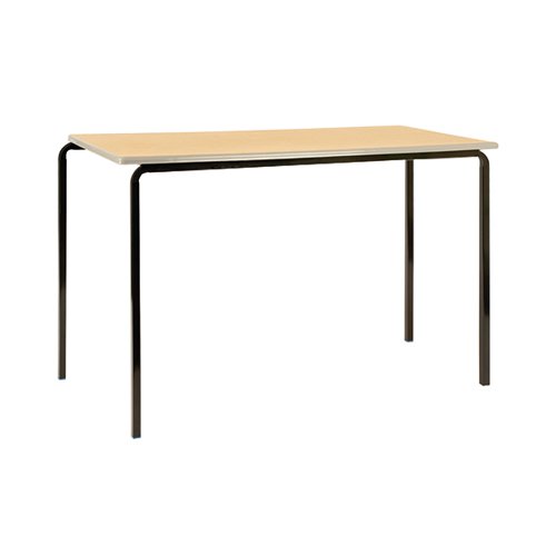 Jemini Polyurethane Edged Class Table 1100x550x590mm Beech/Silver (Pack of 4) KF74568 Classroom Tables KF74568