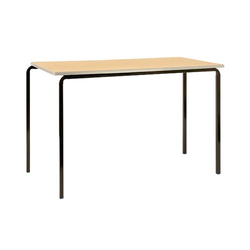 Jemini Polyurethane Edged Class Table 1100x550x760mm Beech/Silver (Pack of 4) KF74572 Classroom Tables KF74572